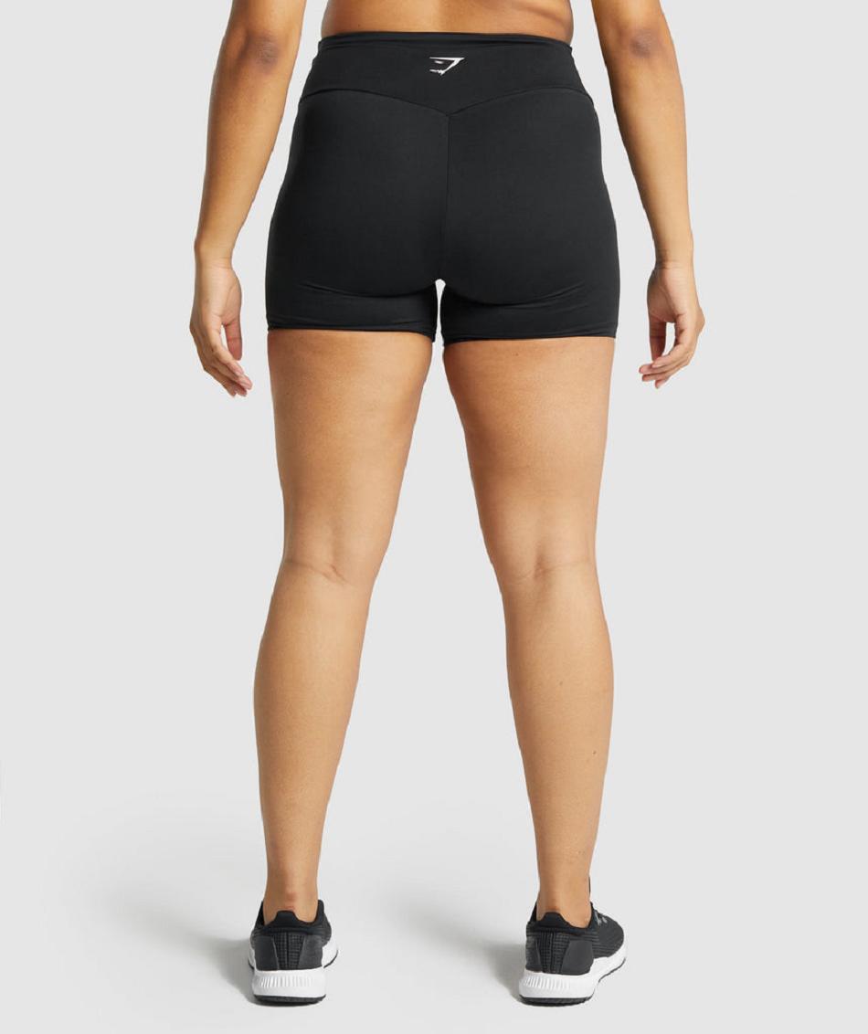 Pantalones Cortos Gymshark Entrenamiento Mujer Negras | CO 2669DFM